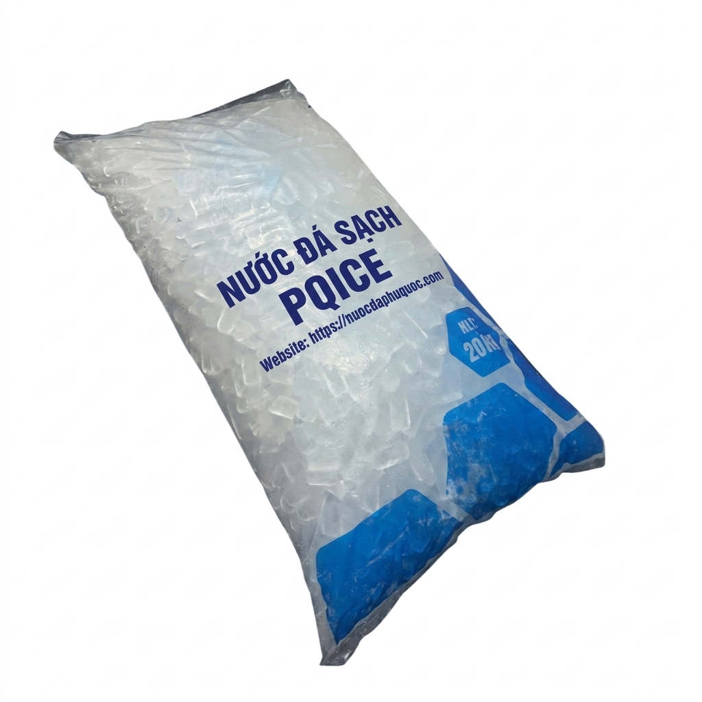 Nước Đá Bi PQICE Túi 15KG